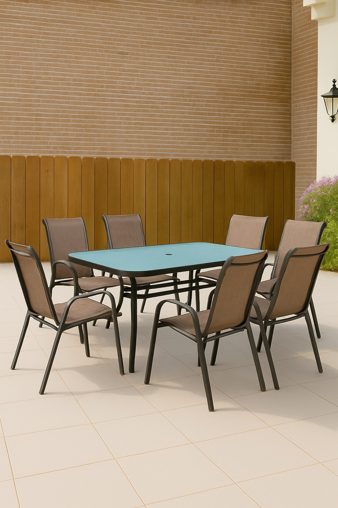 TAVOLINE + 6 KARRIGE ( KAFE )