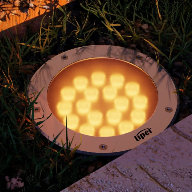 DRITE E TOKES LIPER 18W 3000K LPGL-18WG-Y