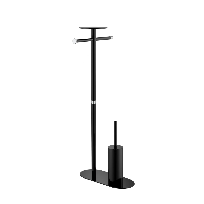 MBAJTESE LETRE+BRUSHE PER WC GRACE BLACK 71155-A26