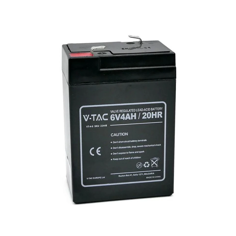 BATERI ME ACID V-TAC 4AH 6V 23448
