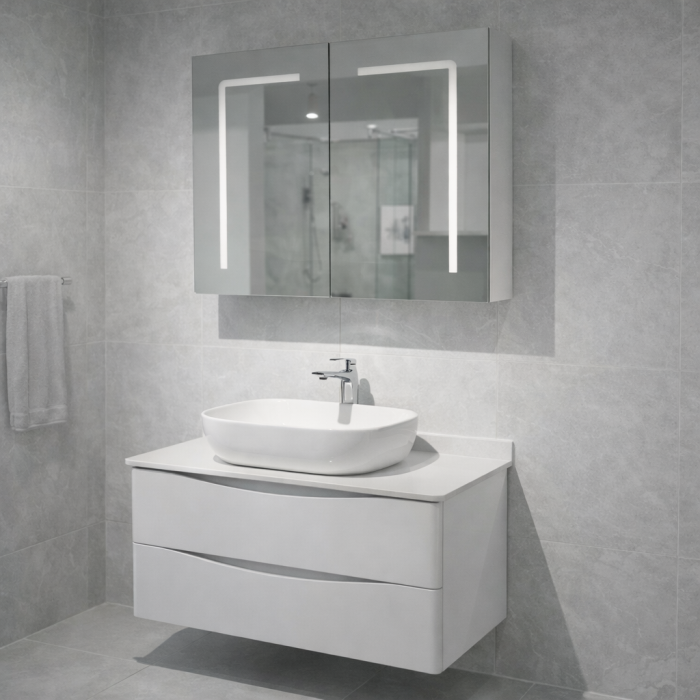 KOMODE GA25304 WHITE 80CM 3/1