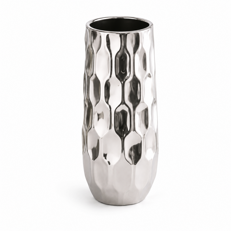 VAZO DEKORUESE G3-25 SILVER  9.5x28cm