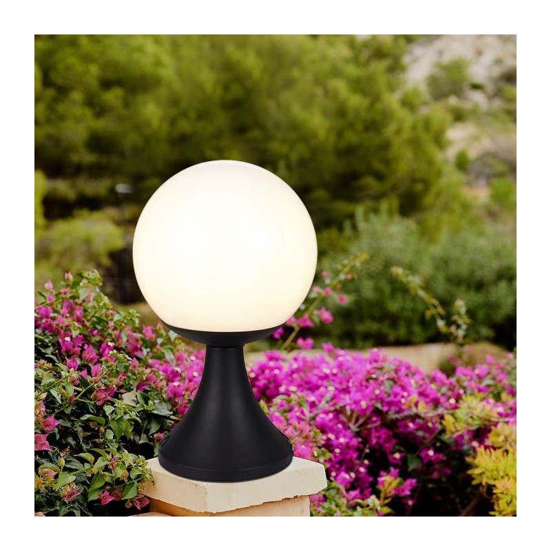 DRITE MURI V-TAC E27 BK+WH IP44 OPAL 11826