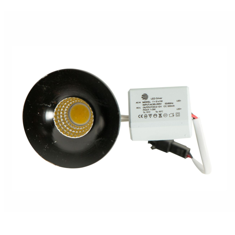 LED SPOT 1W PT-2012 4000K BK