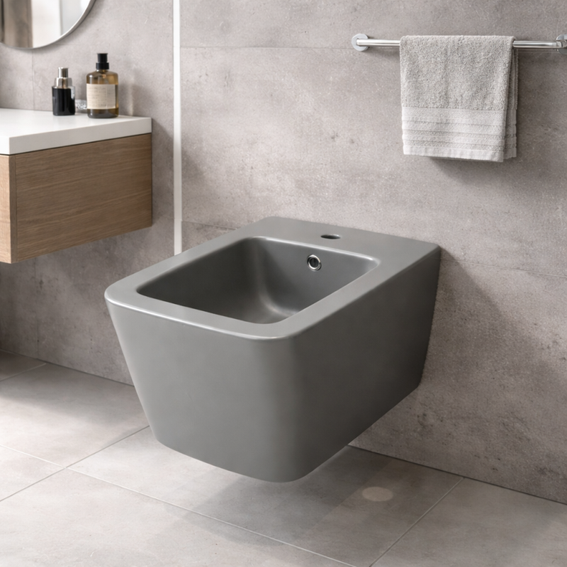 BIDE TURA MURI MATT DARK GREY GX15002 SQ