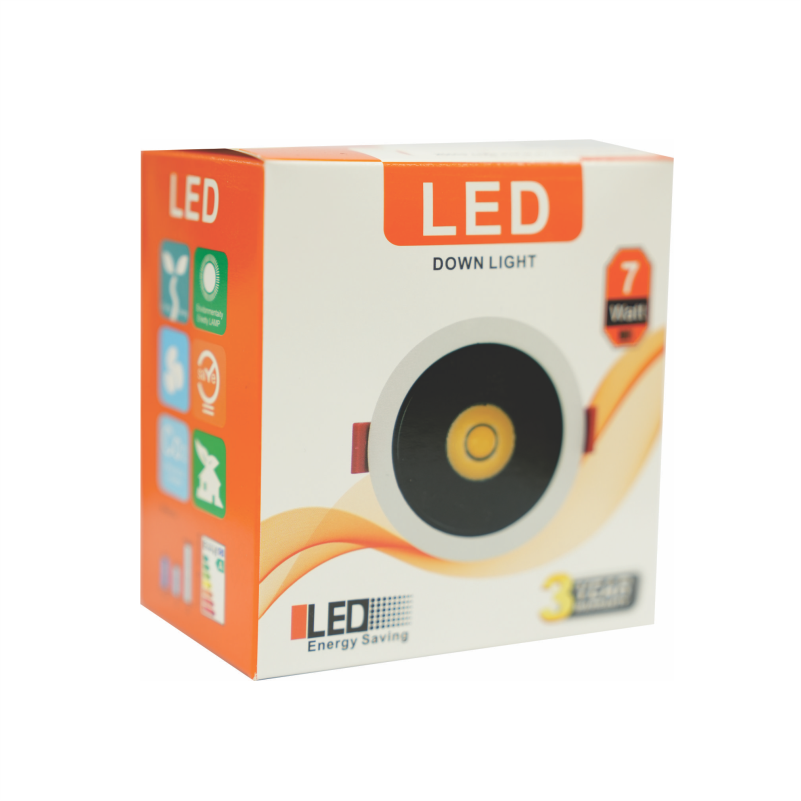 LED SPOT CD2302 7W BLACK MATT 6500K