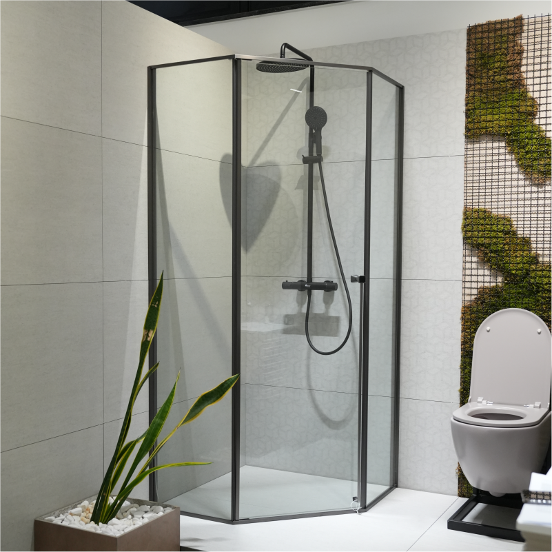 KABINE GRACE 90*90*200cm/8mm 908 GREY