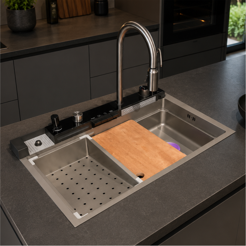 LAVAMAN PER KUZHINE ME FUNKSIONE GREY 75*46 2/1