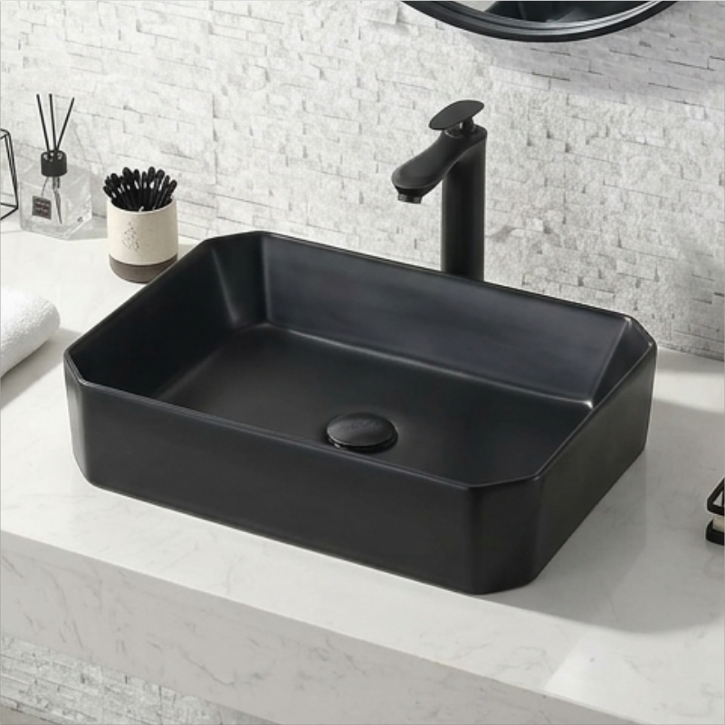 LAVAMAN TURA  MATT BLACK 505*365*130 SE8022