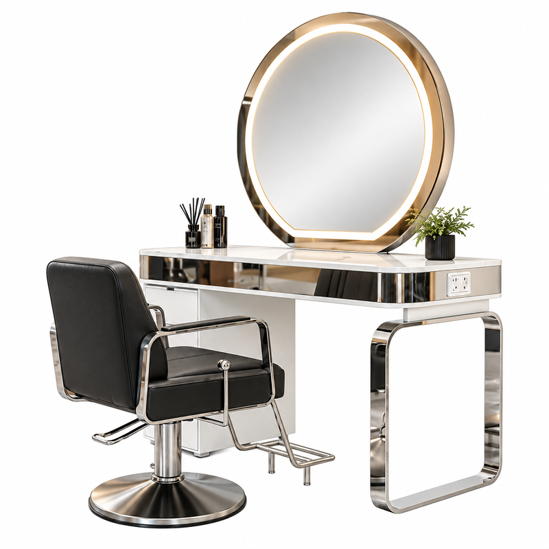 KOMODE + PASQYRE ME LED WL-M587 SILVER+WHITE