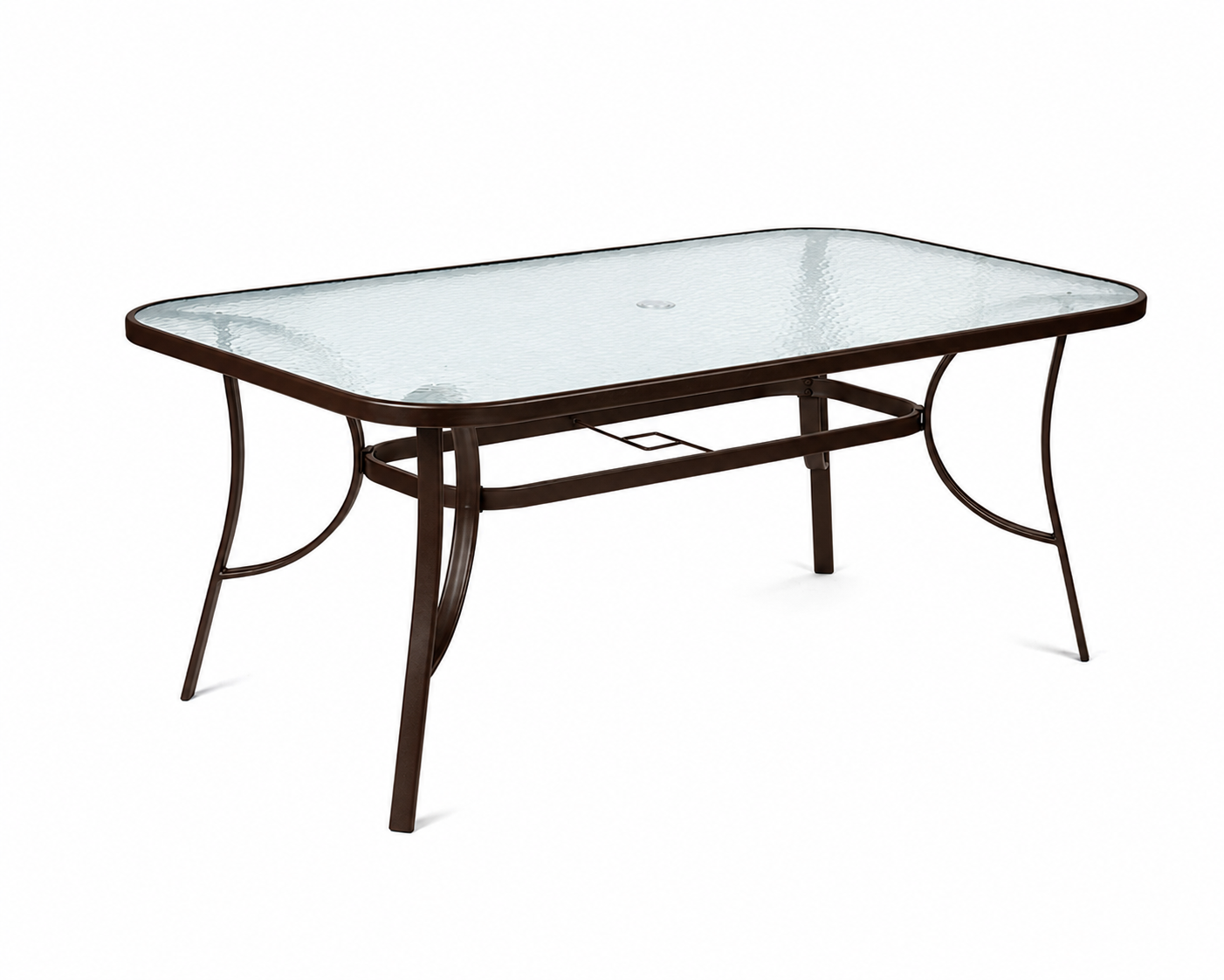 TAVOLINE KOPSHTI 200X100 ME XHAM , KAFE BH-1