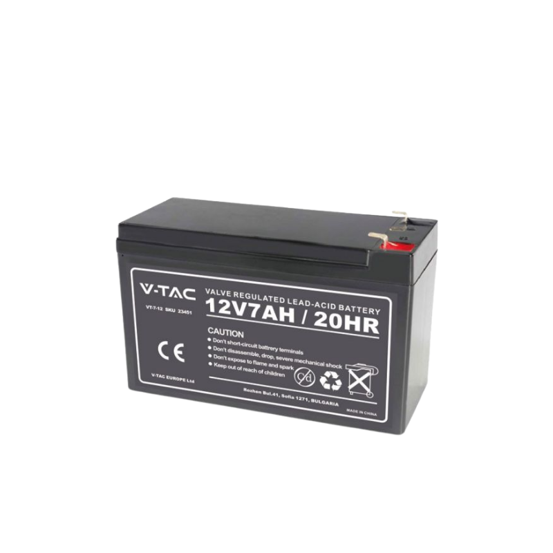 BATERI ME ACID V-TAC 7AH 12V 23451