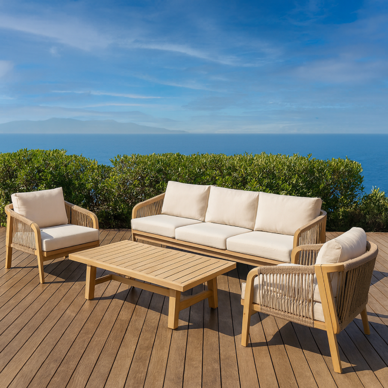 GARDEN SET RIMINI SOFA DTB213311AC-DTT202254 3+1+1+TABLE