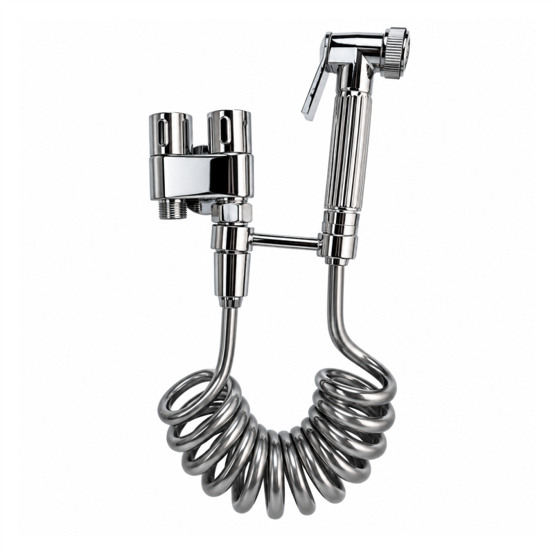 EKVENTIL DYSH + DORZA TUSHIT 1/2"*3/8*3/8 CHROME C1032