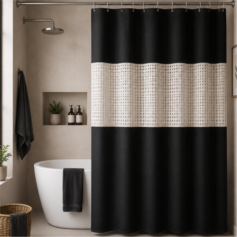 PERDE PER BANJO BLACK 180*200 JS160049 G35-3