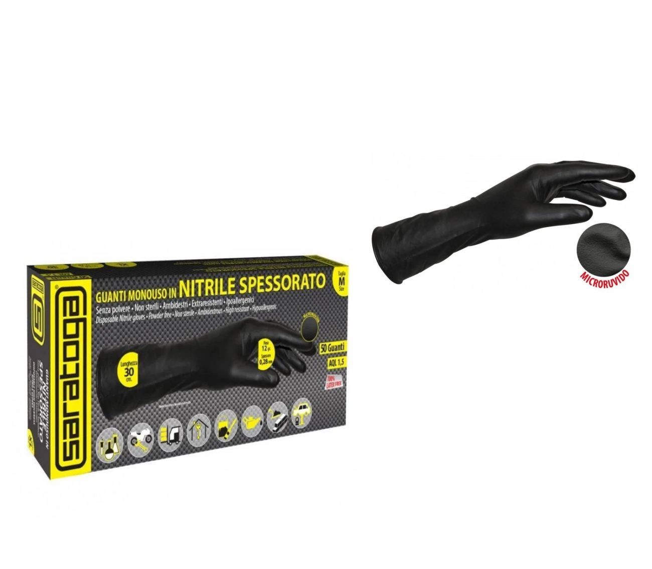 DOREZA NITRILE TE GJATA 50COPE L