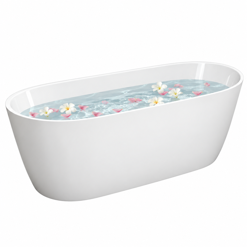 VASKE ELAX 1500X720 EB10572 WHITE