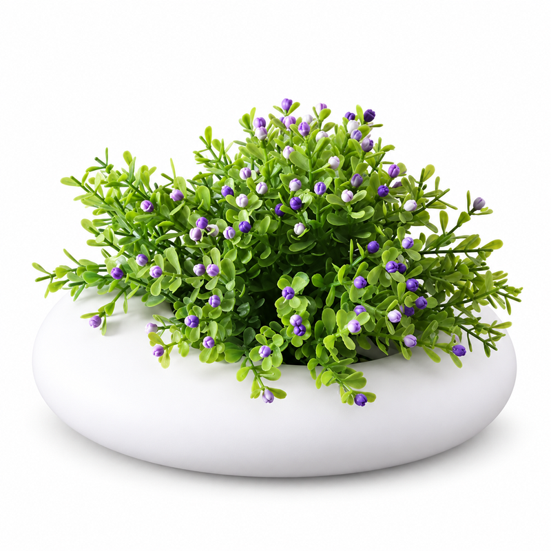 VAZO DEKORUESE G3-5 WHITE A1  26.5x21x6.5cm