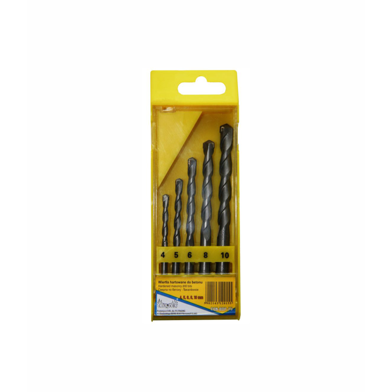 BURGIA BETONI SET 5COP 4.0-10.0MM CON-ABP-90410