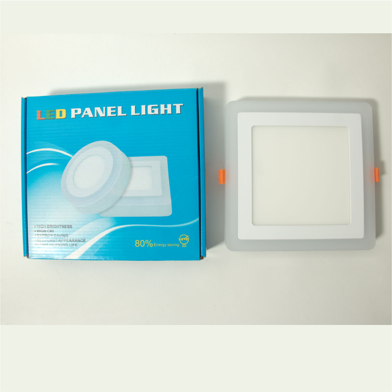 LED PANEL 12+6W SQ WH+BL MR