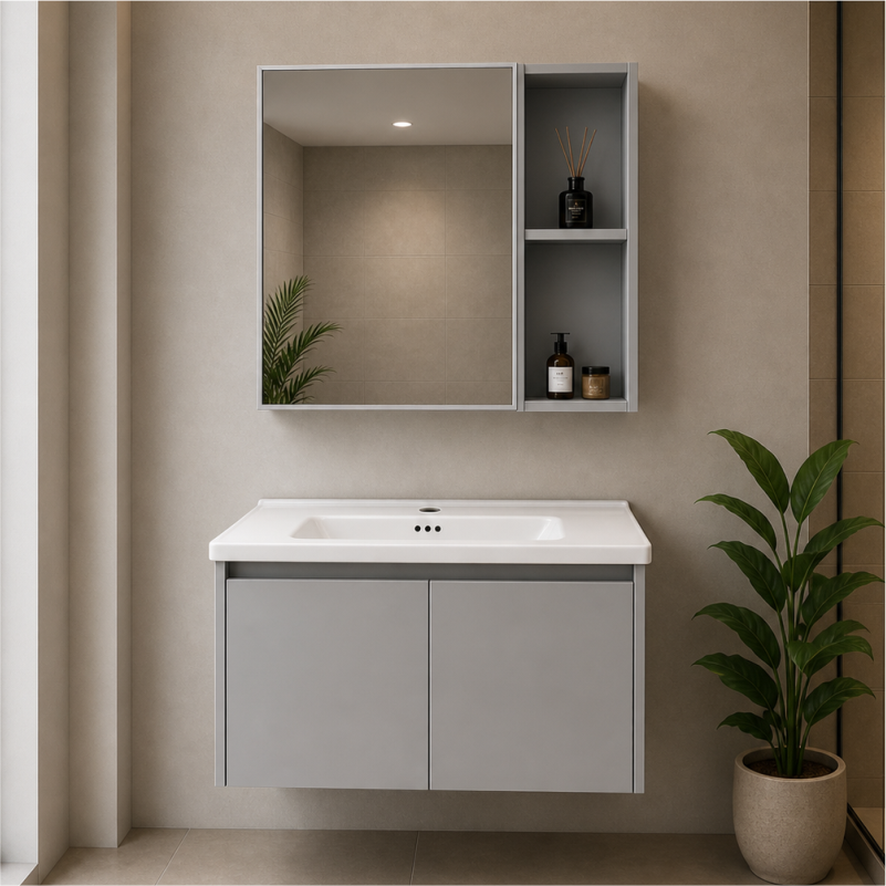 KOMODE HF 80CM LIGHT GREY