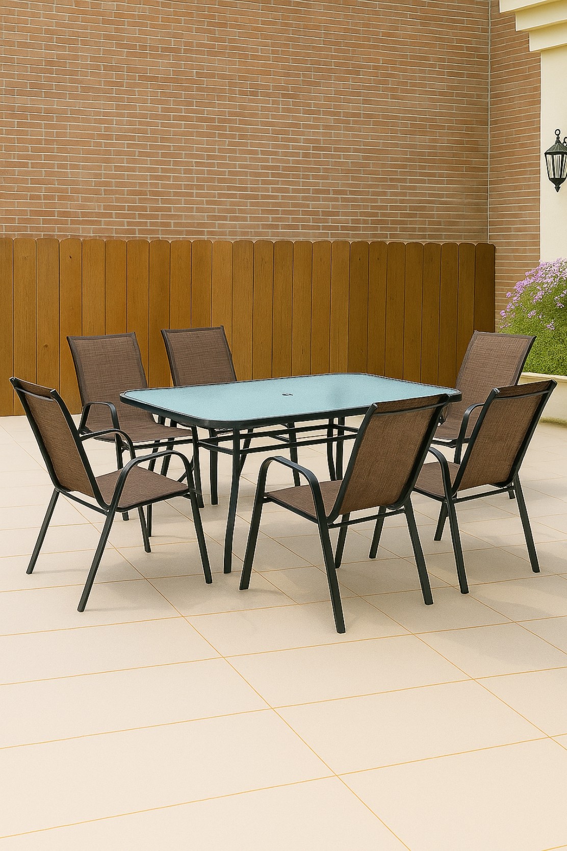 TAVOLINE + 6 KARRIGE ( KAFE MIX )