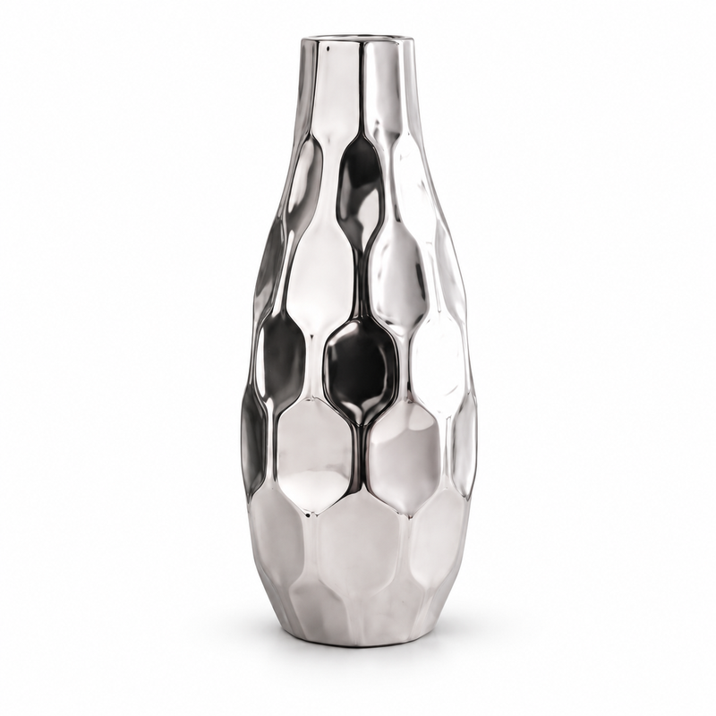 VAZO DEKORUESE G3-24 SILVER  8x33cm