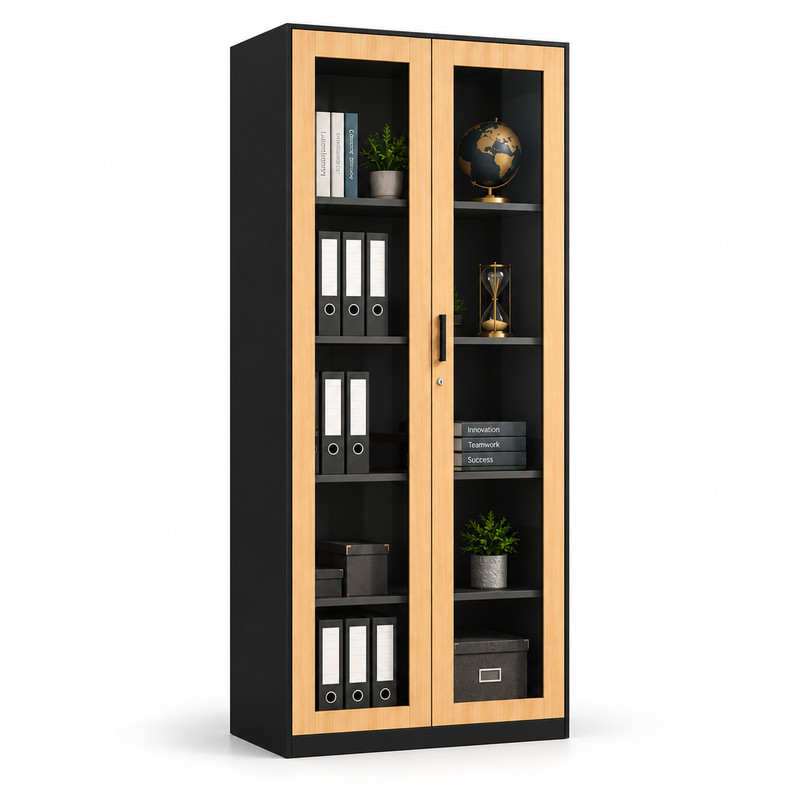 ORMAN METALI ME 2DYER XHAMI 180X90X40CM KAFT HX-W052ZY
