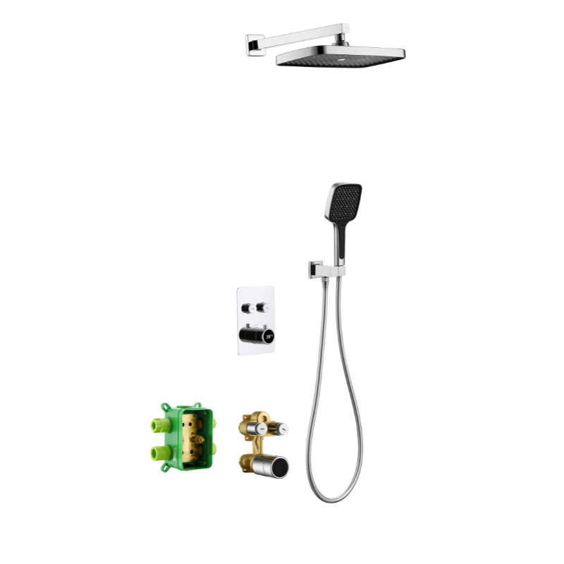 BATERI TUSHI MONTIM MURI CHROME DL-08577-CP