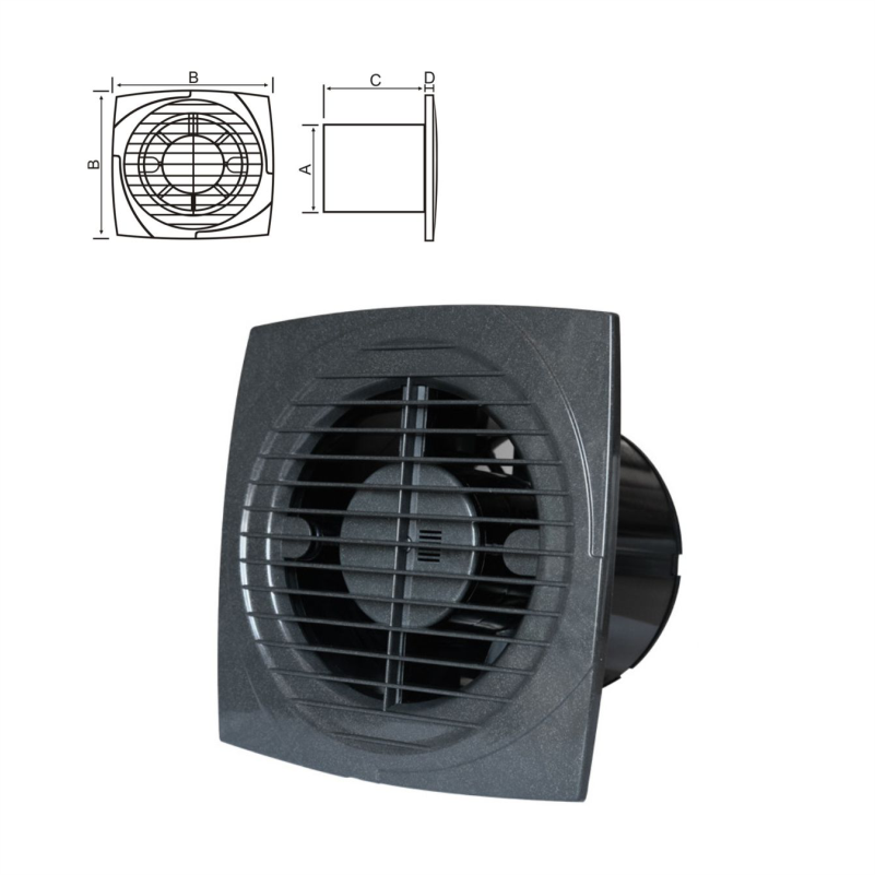 VENTILLATOR MTG A120S  ANTRACIT 401090/810020