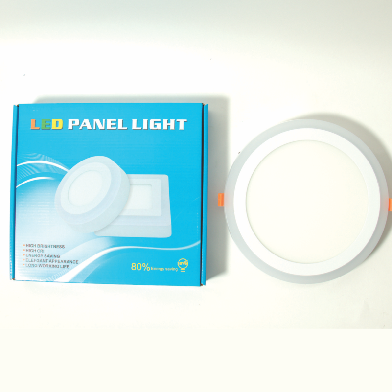 LED PANEL 18+6W RD WH+BL