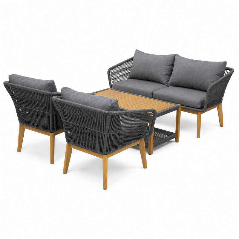 SET PER KOPSHT TORANO 2+1+1 +TABLE LK-GG-04.25 ANTRACITE