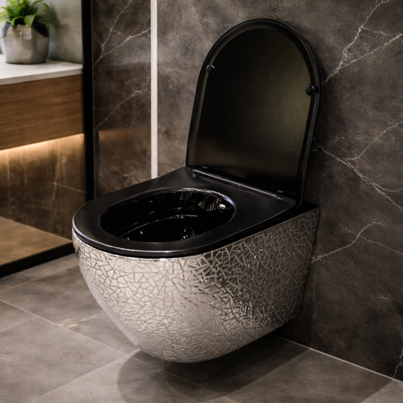 SHOLE MURI TURA (NANTES) + KAPAK PER SHOLE BLACK/ SILVER (ME DESIGN) SE3002