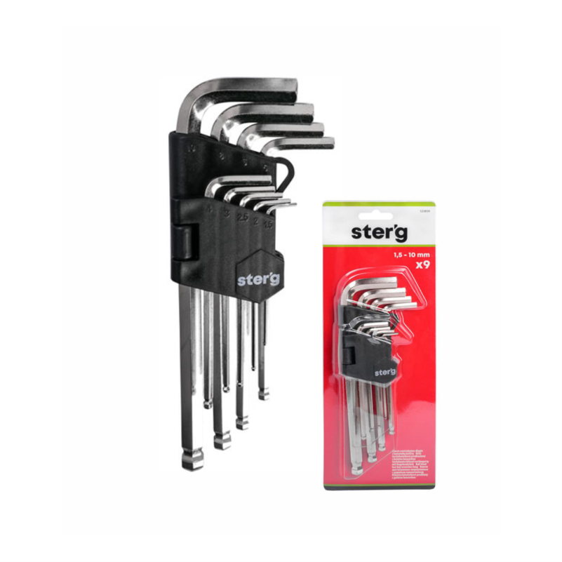 IMBUSA SET HEX 1.5-10 MM SET 9 COPE S33B29