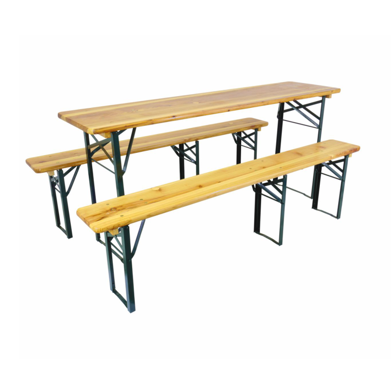 SET TAVOLINE 177X46X77CM ME 2BANKA 177X23X47CM 2745