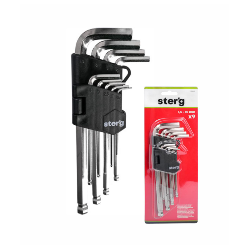 IMBUSA SET HEX 1.5-10 MM SET 9 COPE S33B39