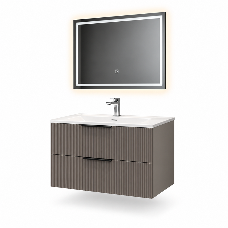 KOMODE MUG2312-80K - 80cm Krem 2/1 pa pasqyre