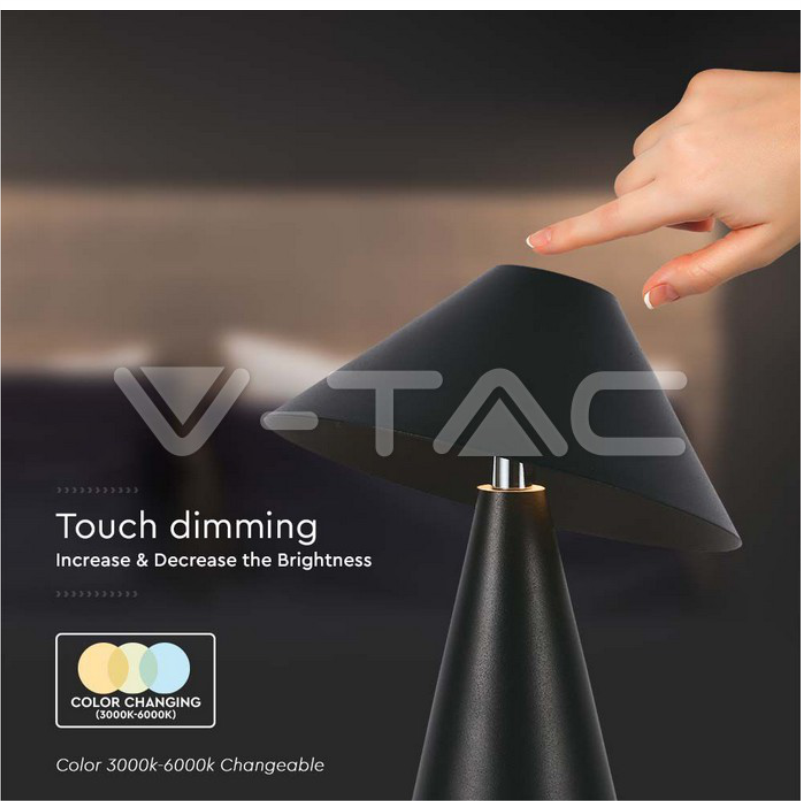 LLAMPE TAVOLINE V-TAC 180X240 BK 7947