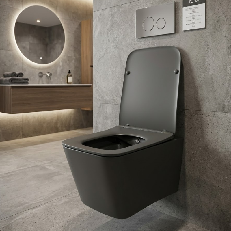 SHOLE TURA MONTIM MURI+ KAPAK PER SHOLE 15011 MATT BLACK