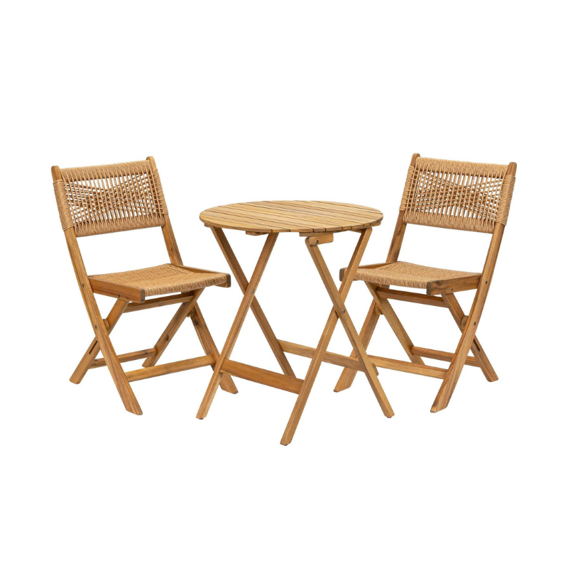 SET PER KOPSHT MONTREAL 1+1+TABLE FI-60 LK-GG-06.25 WOOD