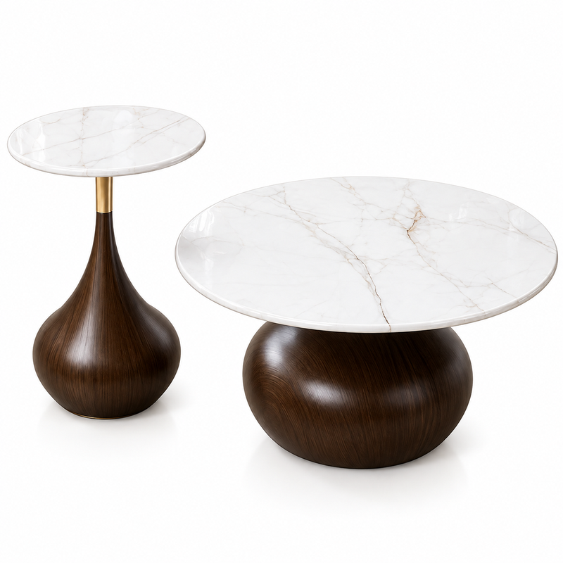SET TAVOLINA DITE MARBLE