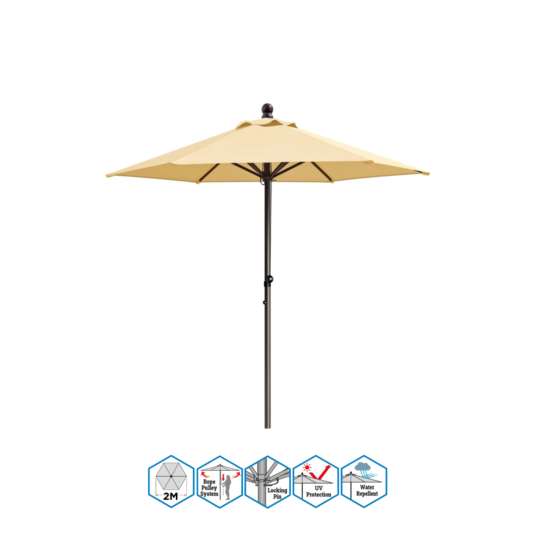 ÇADER KOPSHTI 2M U276-200-TAN NGJYRE KAFE E QELT