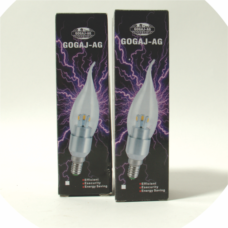 LED POQ DEKORUES GOGAJ 3W SILVER  E-27