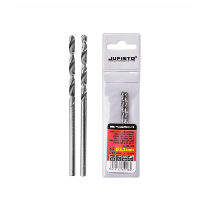 BURGI METALI HSS-G 4.5X80MM 2COPE W21M245