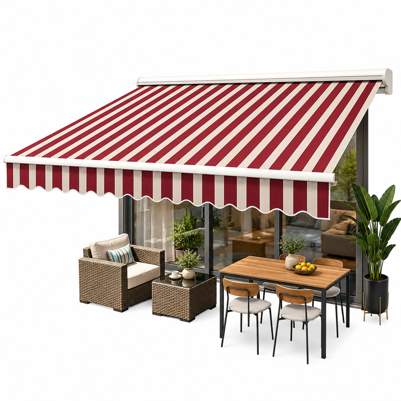 TENDA MURALE 3.95X2.5METRA M1100 KUQ/BARDHE G31-3