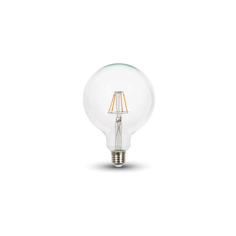 POQ V-TAC ME FILAMENT 6W G125 3000K E27 214304