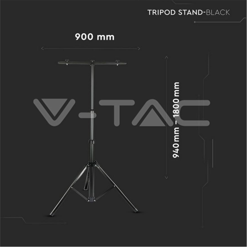 TRE KEMBESH PER REFLEKTOR V-TAC 9546 BK