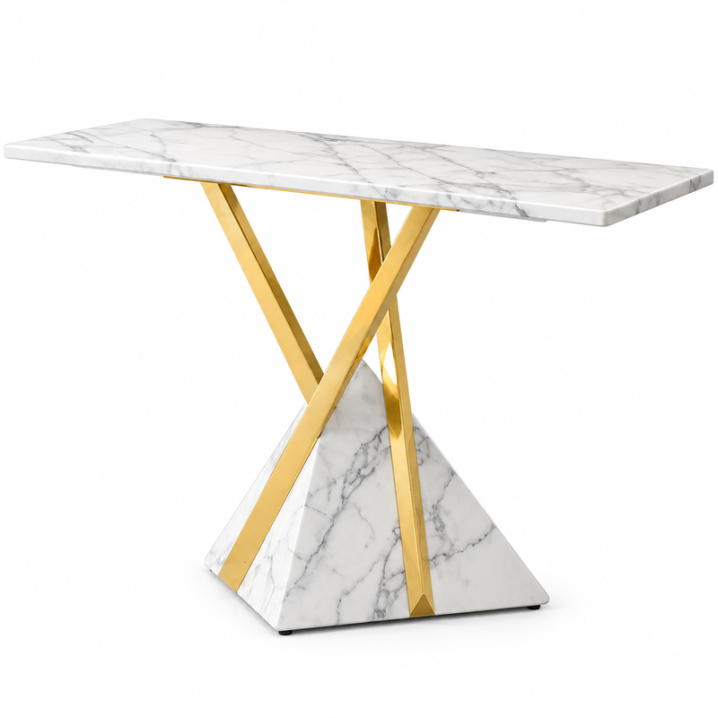 TAVOLINE MURI CONSOLE 2056 140X40X75CM WHITE 2/1